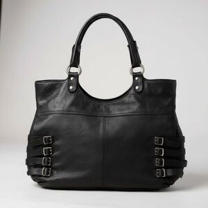 Frye Selena Leather Buckle Tote